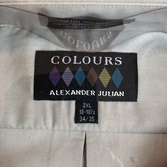 Alexander Julian Colours Dress Shirt & Silk Tie - Picture 5 of 15